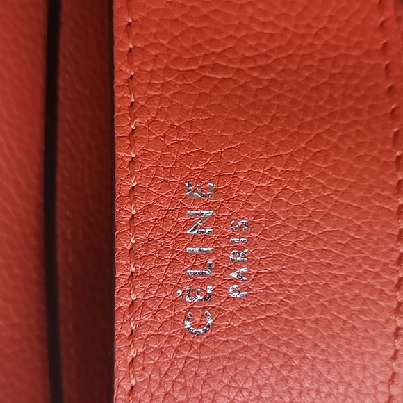 CELINE Luggage Mini Vermilion Bag. - Picture 3 of 9